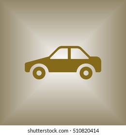 Car  icon. Flat design.