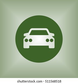 Car icon. Flat design.