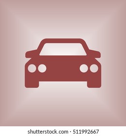 Car icon. Flat design.