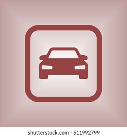 Car icon. Flat design.