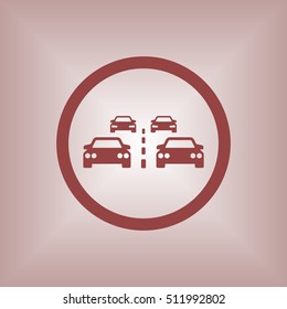 Car icon. Flat design.