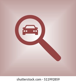 Car icon. Flat design.