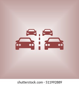 Car icon. Flat design.