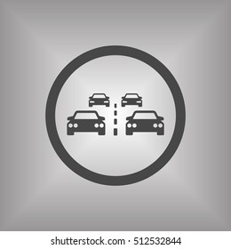 Car icon. Flat design.