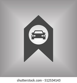 Car icon. Flat design.