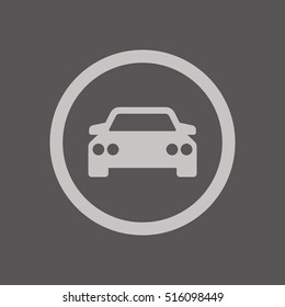 Car icon. Flat design.