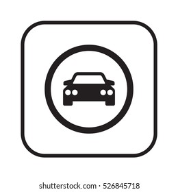 Car icon. Flat design.