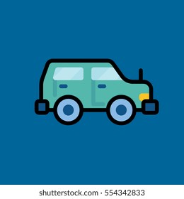 car icon flat design