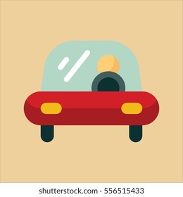 car icon flat design