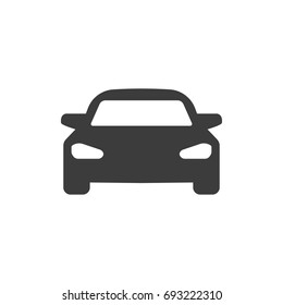 a car. Icon. Flat design