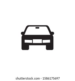 car icon in flat design style. vector illustration
