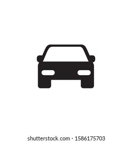 car icon in flat design style. vector illustration