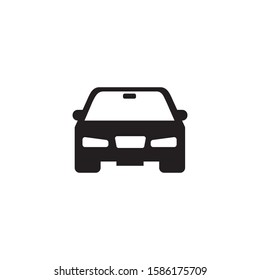 car icon in flat design style. vector illustration
