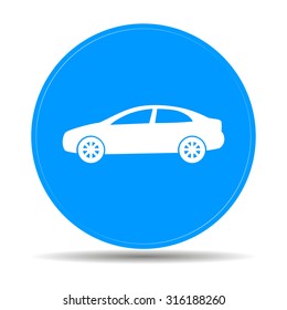 Car icon. Flat design style eps 10