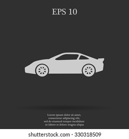 Car icon. Flat design style eps 10