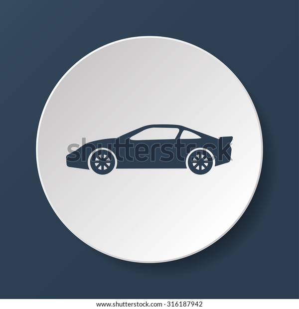 Car icon.car\
icon. Flat design style eps\
10