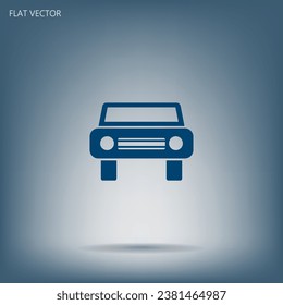 Car icon flat icon illustration flat icon.
