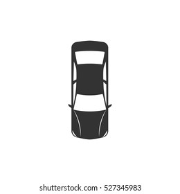 Car icon flat. Illustration isolated vector sign symbol