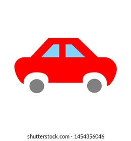 car icon. flat illustration of car. vector icon. car sign symbol