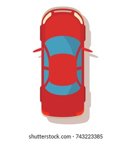 Car icon. Flat illustration of car vector icon for web