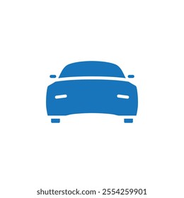 Car icon Flat line illustration