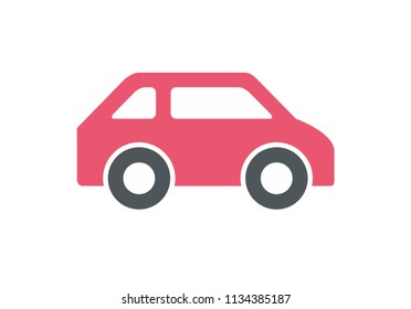 Car icon, Flat style. isolated on white background
