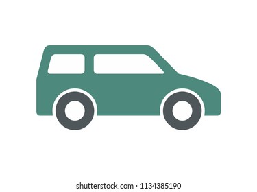 Car icon, Flat style. isolated on white background