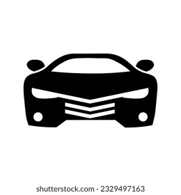Icono de coche en estilo plano Icono de tráfico simple