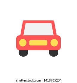 car icon flat style vector