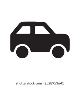 Car icon flat web icon vector on white background 