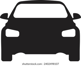 Car Icon. Front View Car Design. Icon of Car Icon on white background