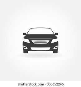 Car Icon Car Front View Icon Stock Vector (Royalty Free) 358652246 ...