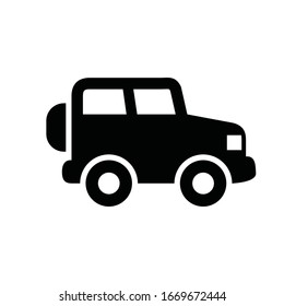 car icon glyph style design, vector illustration
