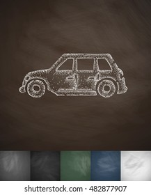 car icon. Hand drawn vector illustration