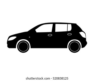 ícone do carro. hatchback.