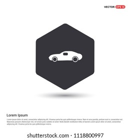 Car icon Hexa White Background icon template - vector icon