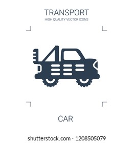car icon. high quality filled car icon on white background. from transport collection flat trendy vector car symbol. use for web and mobile