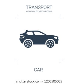 car icon. high quality filled car icon on white background. from transport collection flat trendy vector car symbol. use for web and mobile