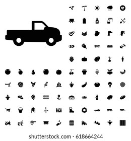 Car icon illustration isolated vector sign symbol. agriculture icons vector set on white background.