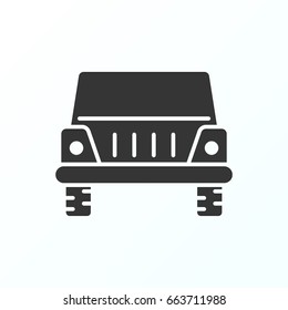 Car icon illustration isolated vector sign symbol