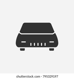 Car icon illustration isolated vector sign symbol