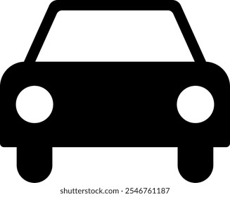 Carretera de Vector de ilustración de icono de coche