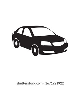 Car icon isolate on the white background. Ready to apply to your design. Vector illustration.