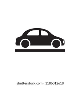 Car  icon,  isolated. Flat  design.