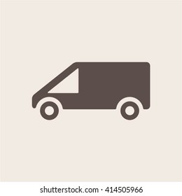 car  icon,  isolated. Flat  design.