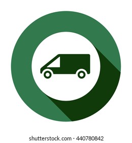 car   icon,  isolated. Flat  design.