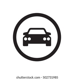 Car   icon,  isolated. Flat  design.