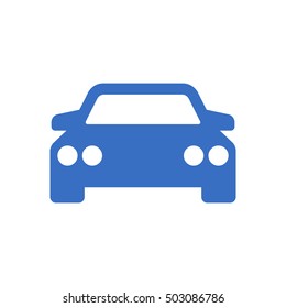 Car   icon,  isolated. Flat  design.