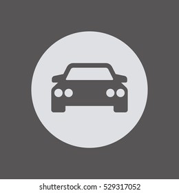 Car  icon,  isolated. Flat  design.
