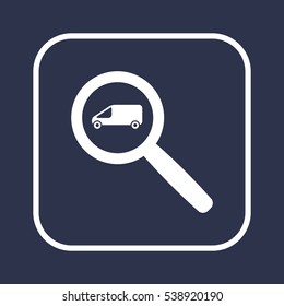 Car  icon, isolated. Flat design. 